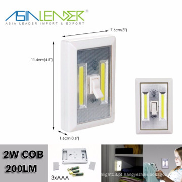 COB LED sem fio luz noturna com interruptor